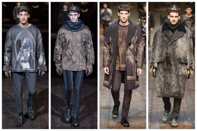 DAY 1 MILANO MODA UOMO FW2014 DOLCE & GABBANA IQGV